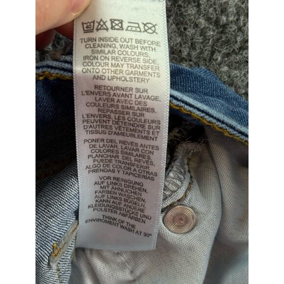 ASOS Mid Rise Skinny Jeans Blue Womens 28W 32L Stretch Denim Classic Fit - Picture 15 of 15